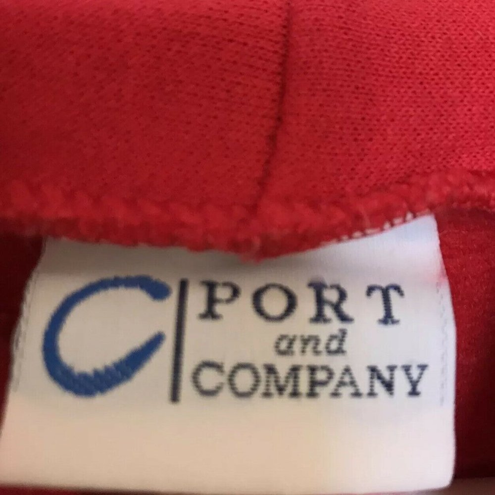 Port & Co Red Twins Hoodie Sweatshirt Adult Sz Small Pre-Owned GUC - Picture 5 of 6